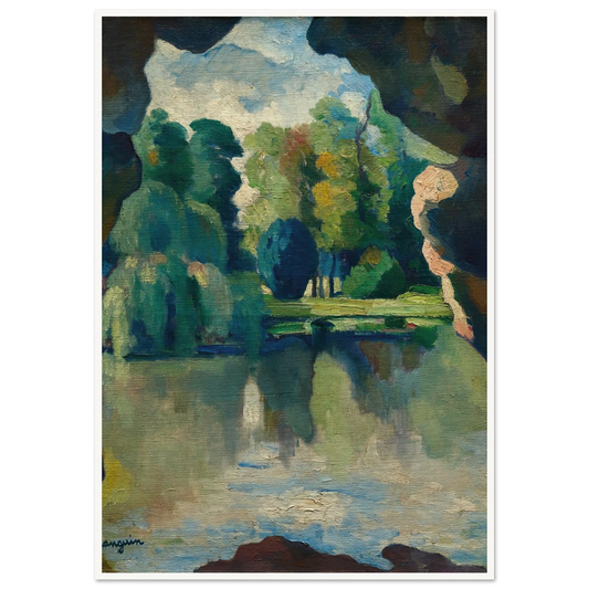 Le Lac de Bagatelle, Bois de Boulogne (1909) Art Print | Henri Manguin-Quipham Collections