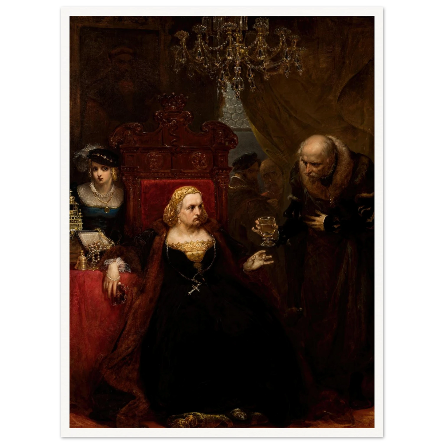 Poisoning of Queen Bona (1859) Art Print | Jan Matejko-Quipham Collections