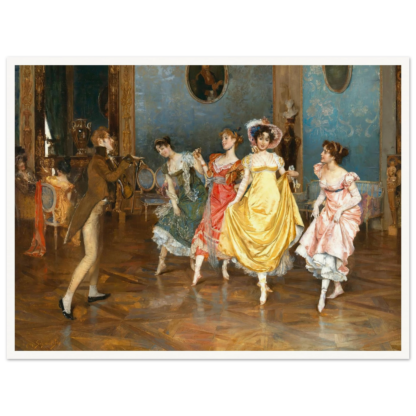 A Dance Rehearsal Art Print | Leopold Schmutzler-Quipham Collections