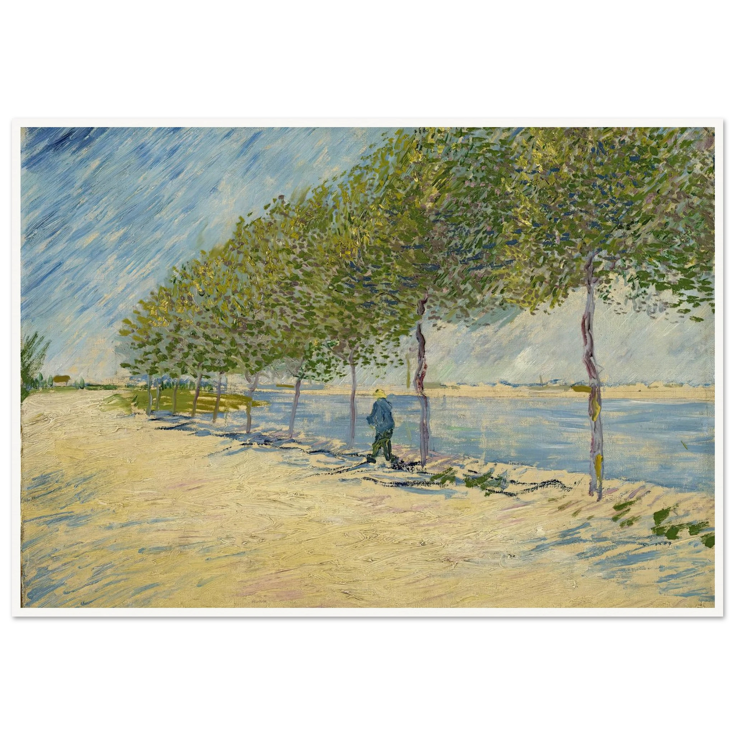 Along the Seine (1887) Art Print | Vincent van Gogh-Quipham Collections
