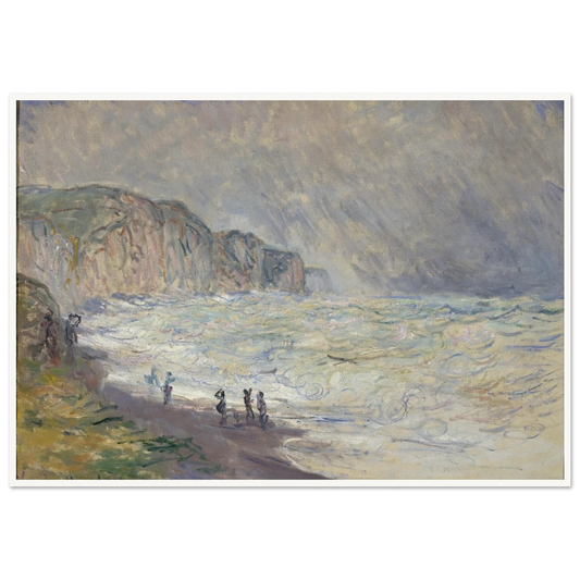 Heavy Sea at Pourville (1897) Art Print | Claude Monet-Quipham Collections