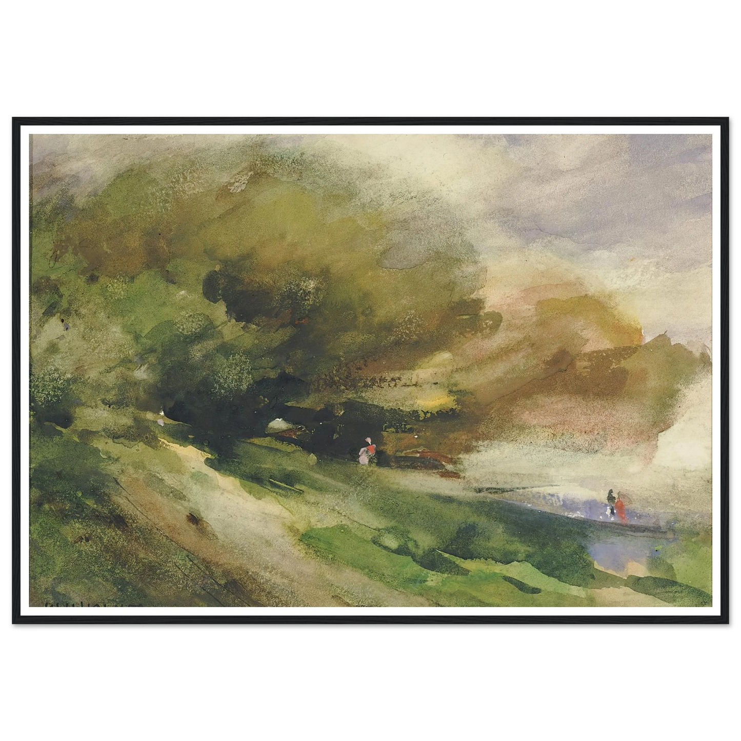 The Shaded Walk (1927) Art Print | William Henry Holmes-Quipham Collections