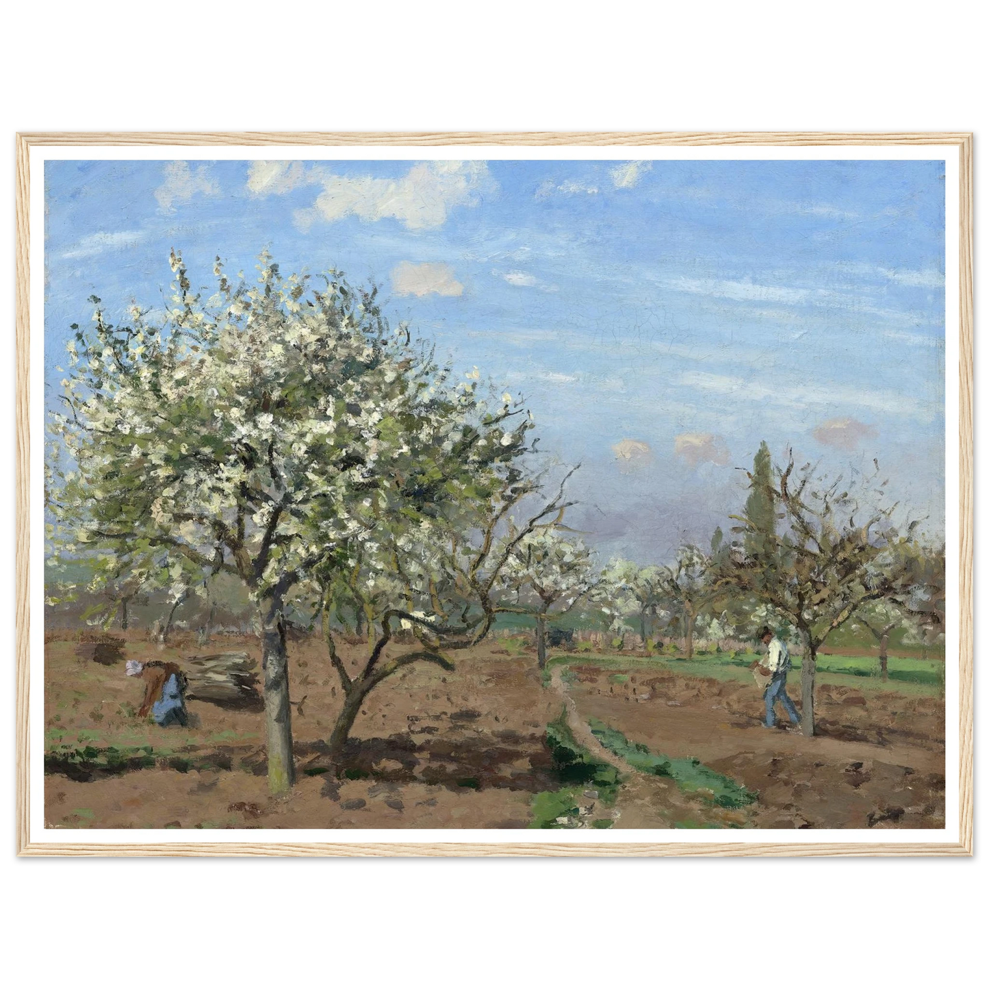 Orchard in Bloom,Louveciennes (1872) Art Print | Camille Pissarro-Quipham Collections