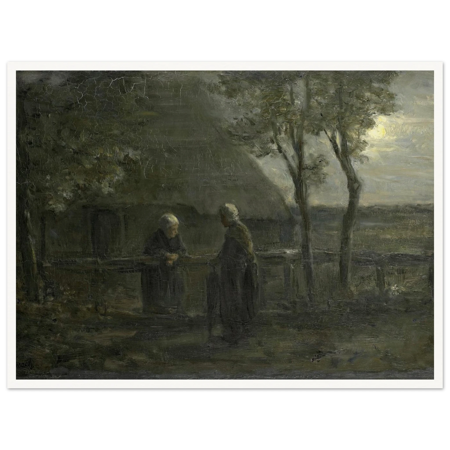 ‘Neighborly Gossip’ (1897) Art Print | Jozef Israels-Quipham Collections