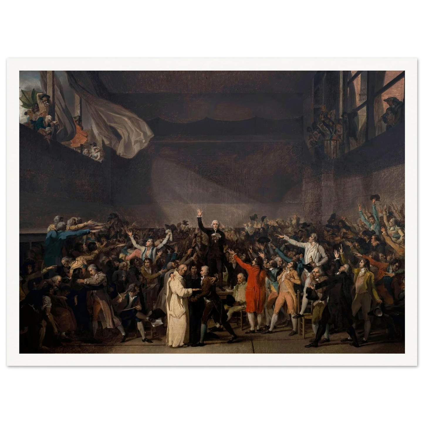 Serment Du Jeu De Paume, Le 20 Juin 1789 (1791) Art Print | Jacques Louis David-Quipham Collections