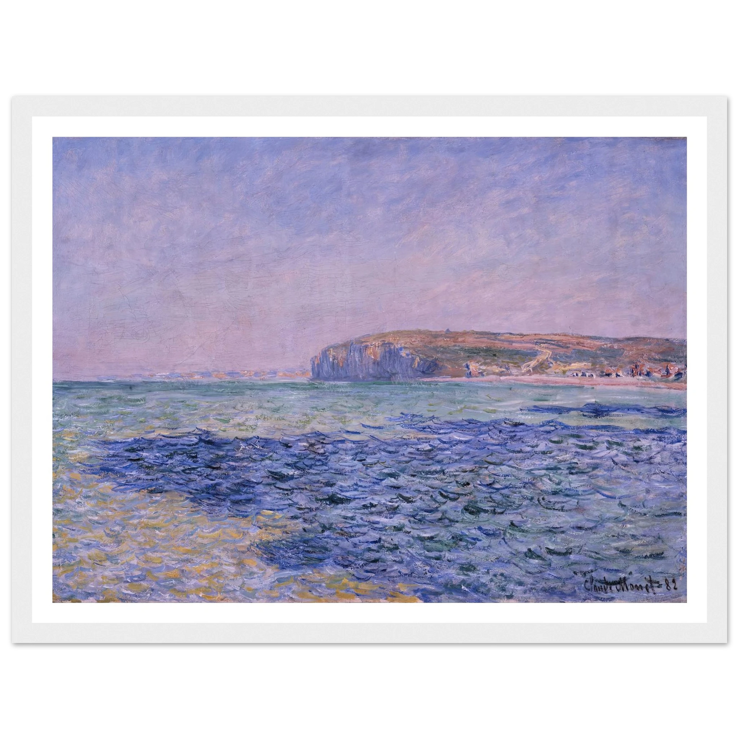 Shadows on the Sea. The Cliffs at Pourville (1882) Art Print | Claude Monet-Quipham Collections