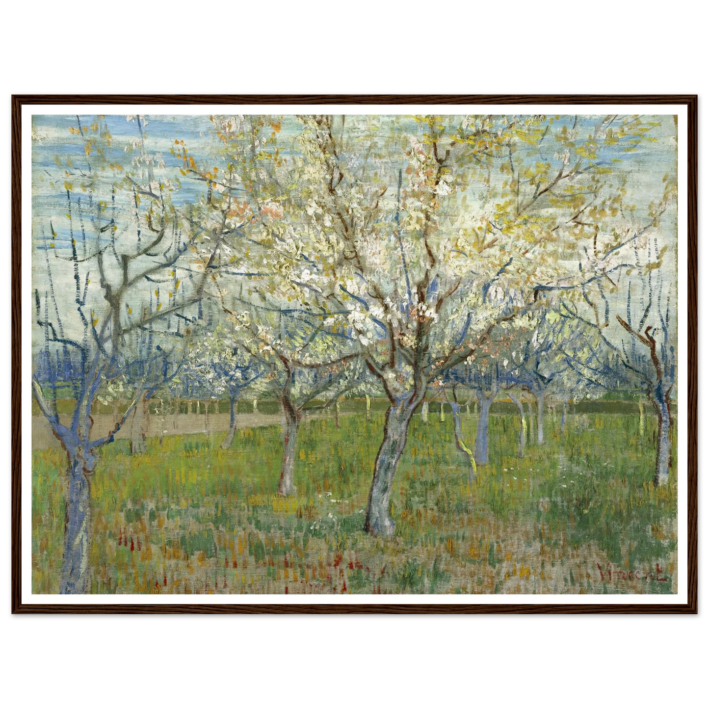 The Pink Orchard (1888) Art Print | Vincent van Gogh-Quipham Collections