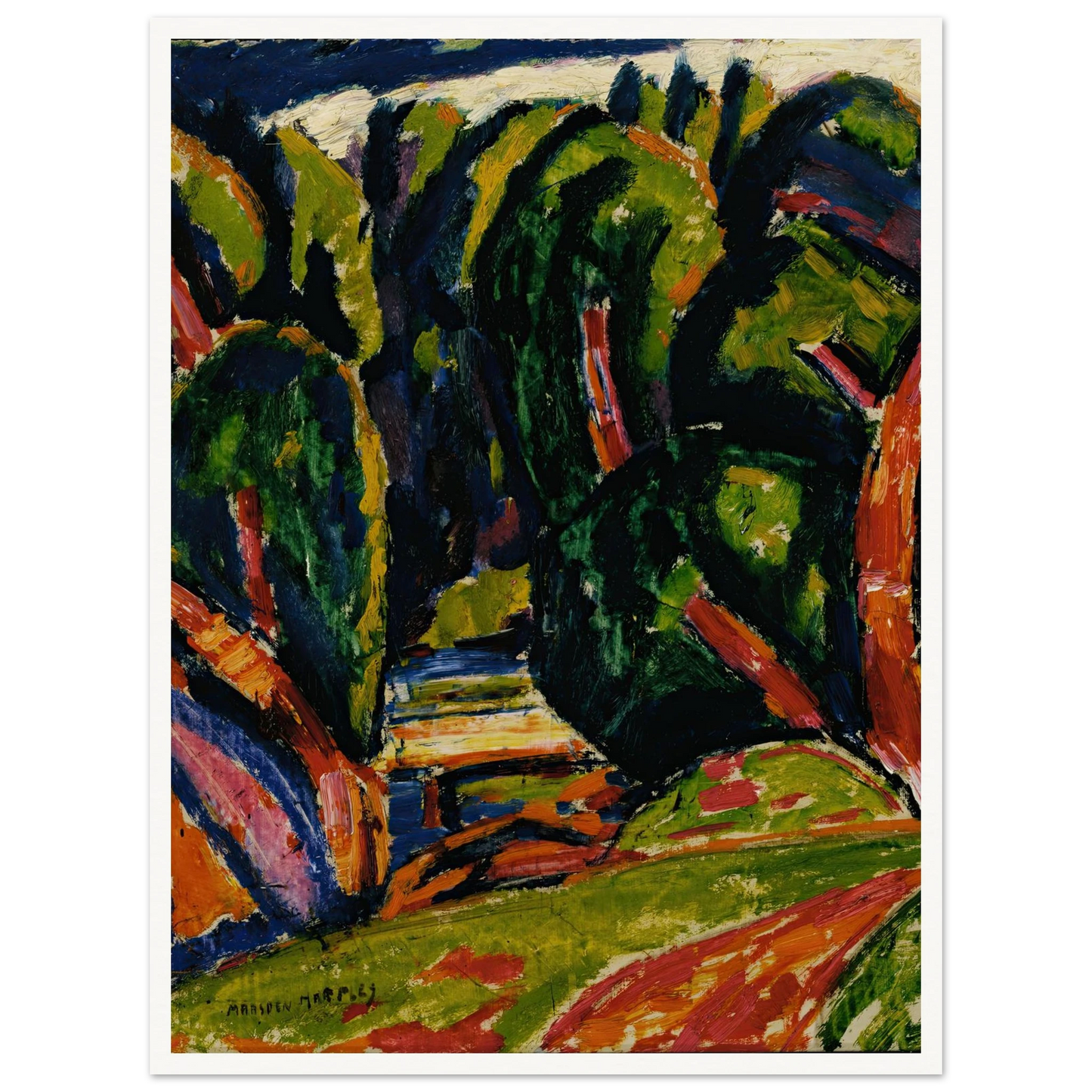 Red Tree (1910) Art Print | Marsden Hartley-Quipham Collections
