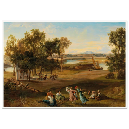 An idyllic southern landscape Art Print | Josef Hoffmann-Quipham Collections
