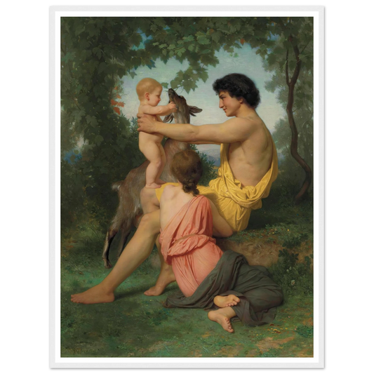 Idylle; famille antique Art Print | William Bouguereau-Quipham Collections