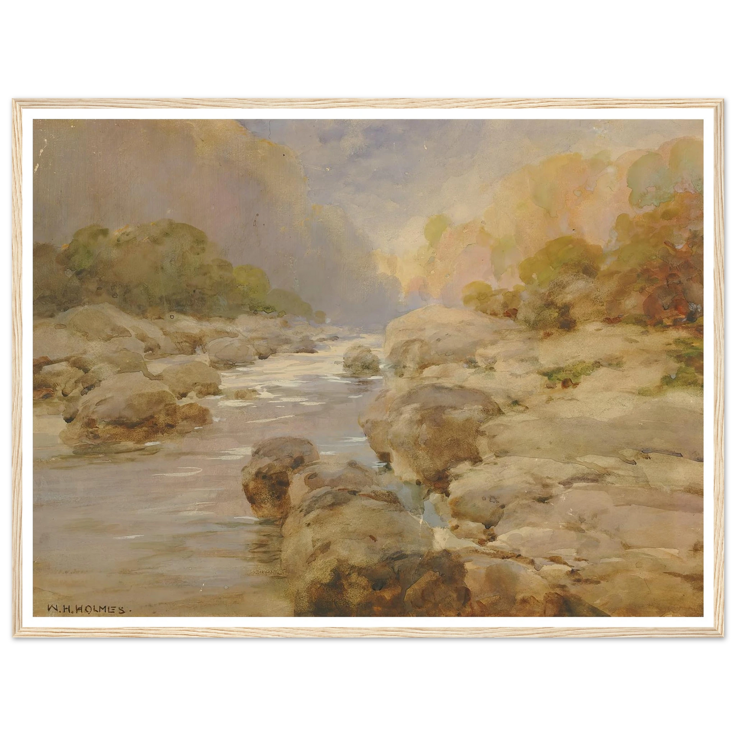 Unmodified Rock Creek, About 1910 (ca. 1910) Art Print | William Henry Holmes-Quipham Collections
