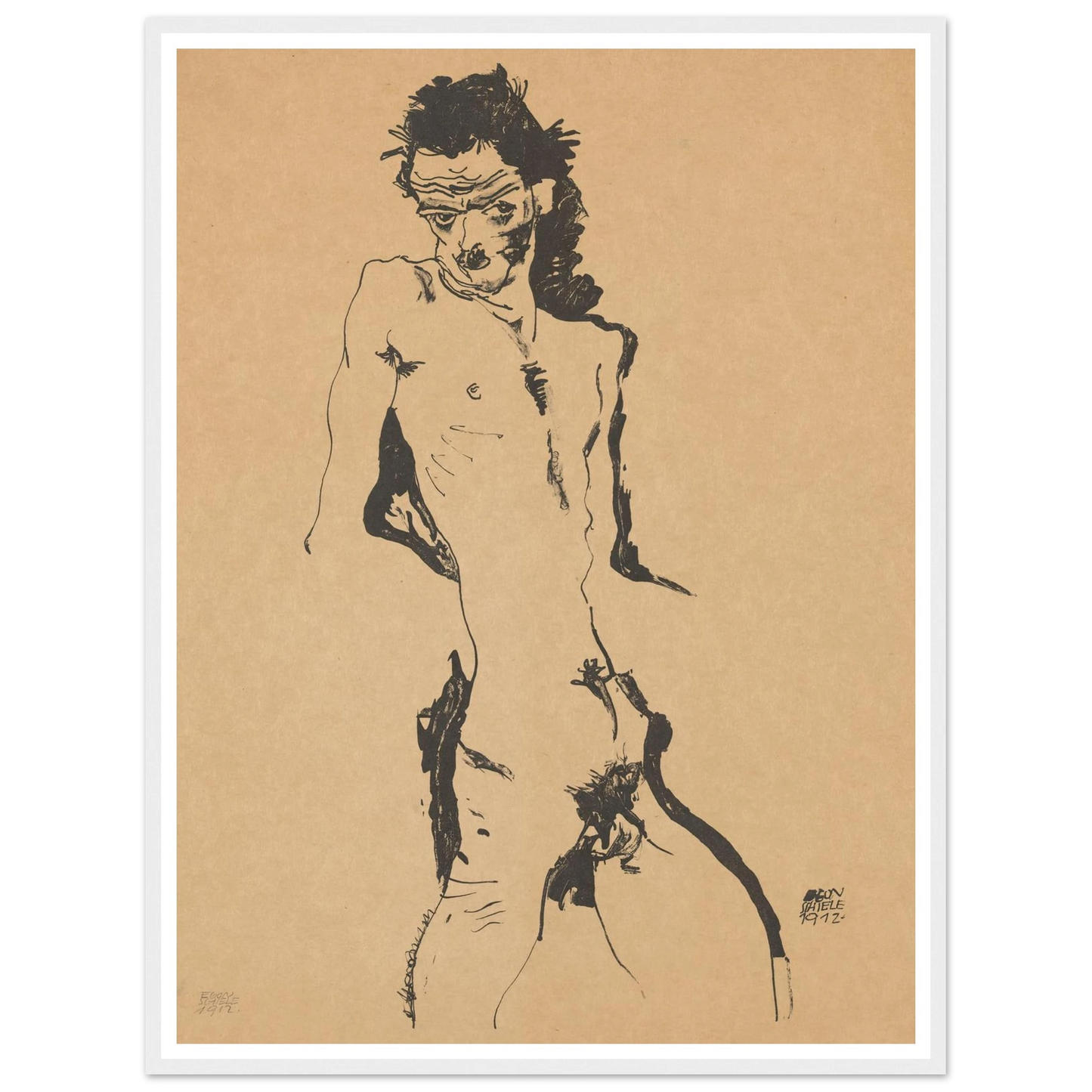 Selbstporträt (1988) Art Print | Egon Schiele-Quipham Collections