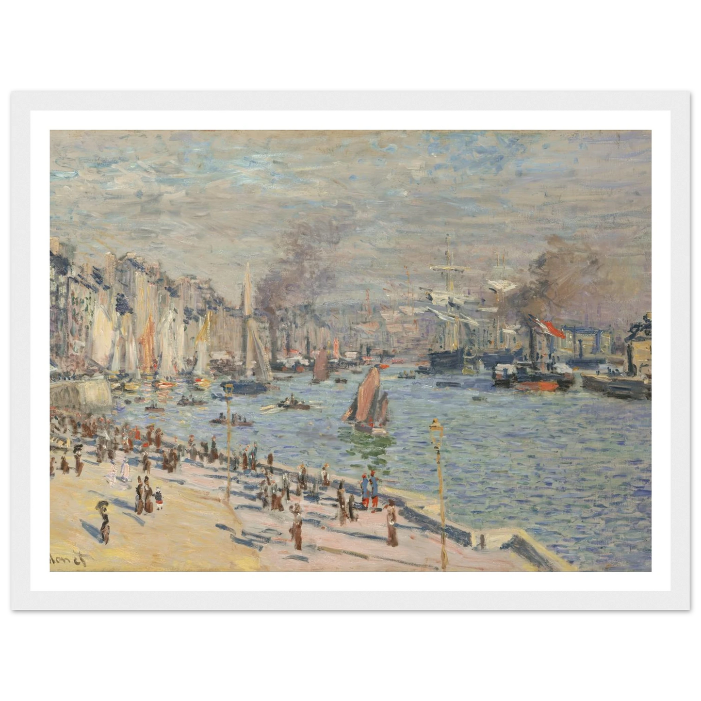 Port of Le Havre (1874) Art Print | Claude Monet-Quipham Collections