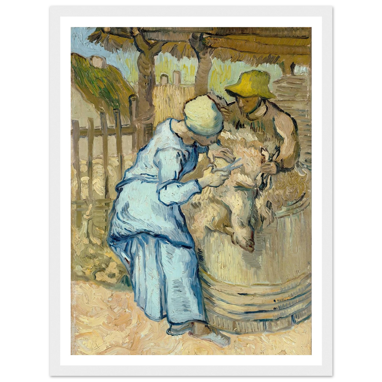 The Sheep-Shearer (After Millet) Art Print | Vincent van Gogh-Quipham Collections