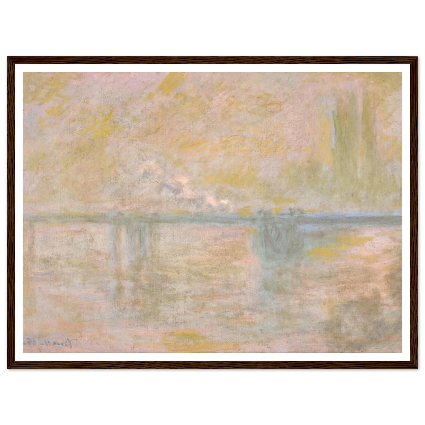 Charing-Cross Bridge in London (circa 1902) Art Print | Claude Monet-Quipham Collections