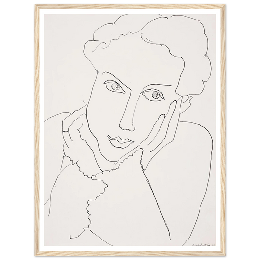 Femme pensive (1936) Art Print | Henri Matisse-Quipham Collections