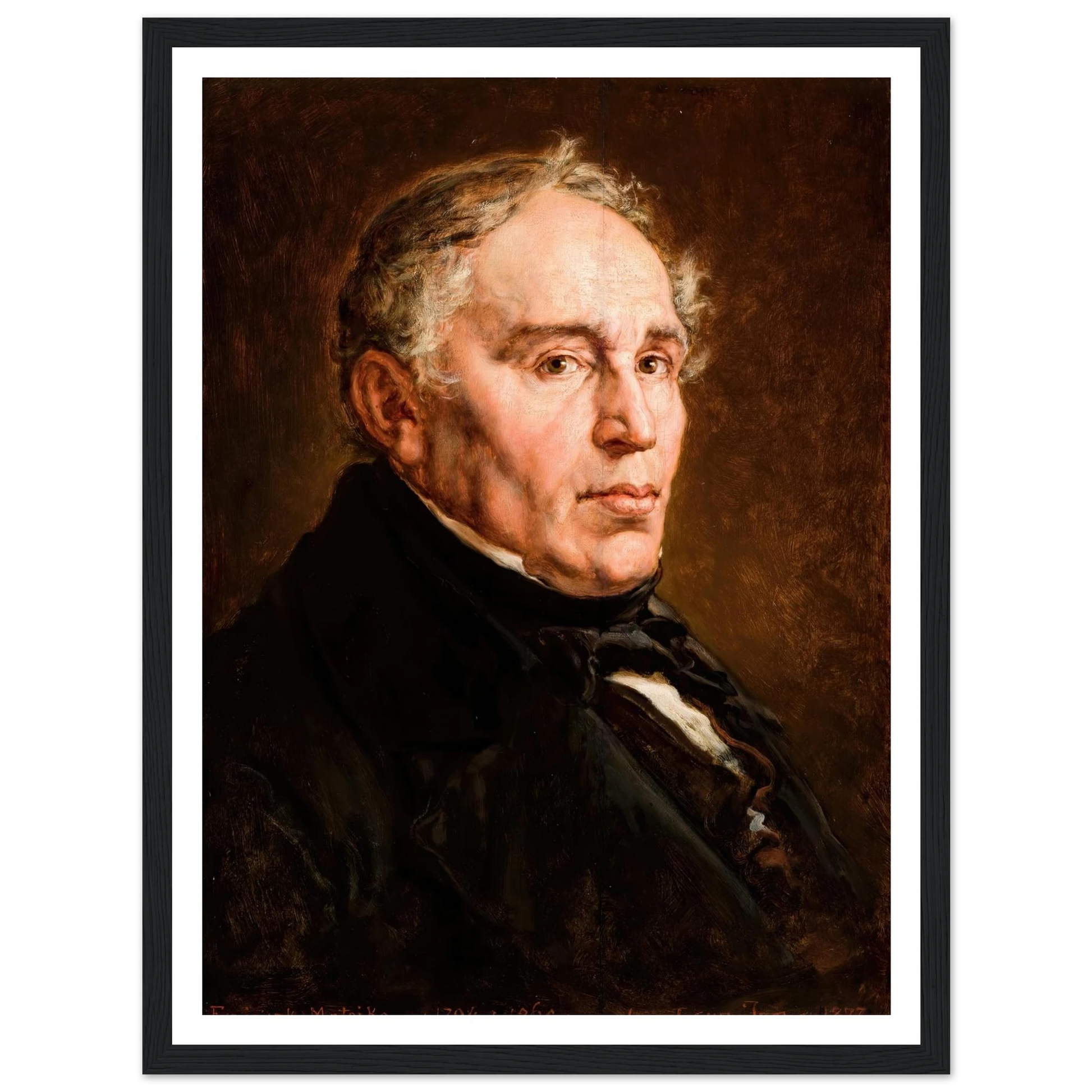 Portrait of Franciszek Matejko, Artist’s Father. (1877) Art Print | Jan Matejko-Quipham Collections