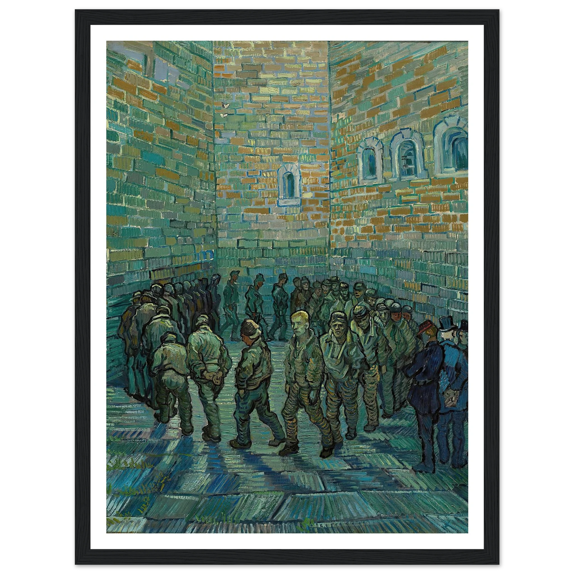 The Prison Courtyard (1890) Art Print | Vincent van Gogh-Quipham Collections
