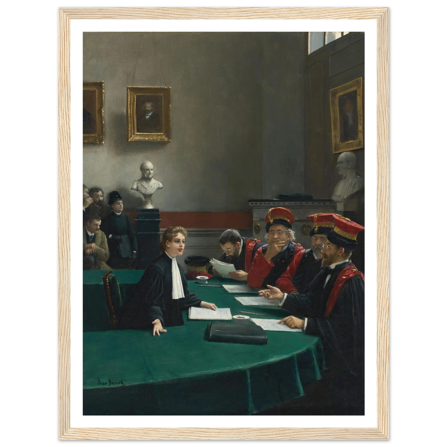 Salle d’examen de doctorat (The Doctoral Jury) Art Print | Jean Beraud-Quipham Collections