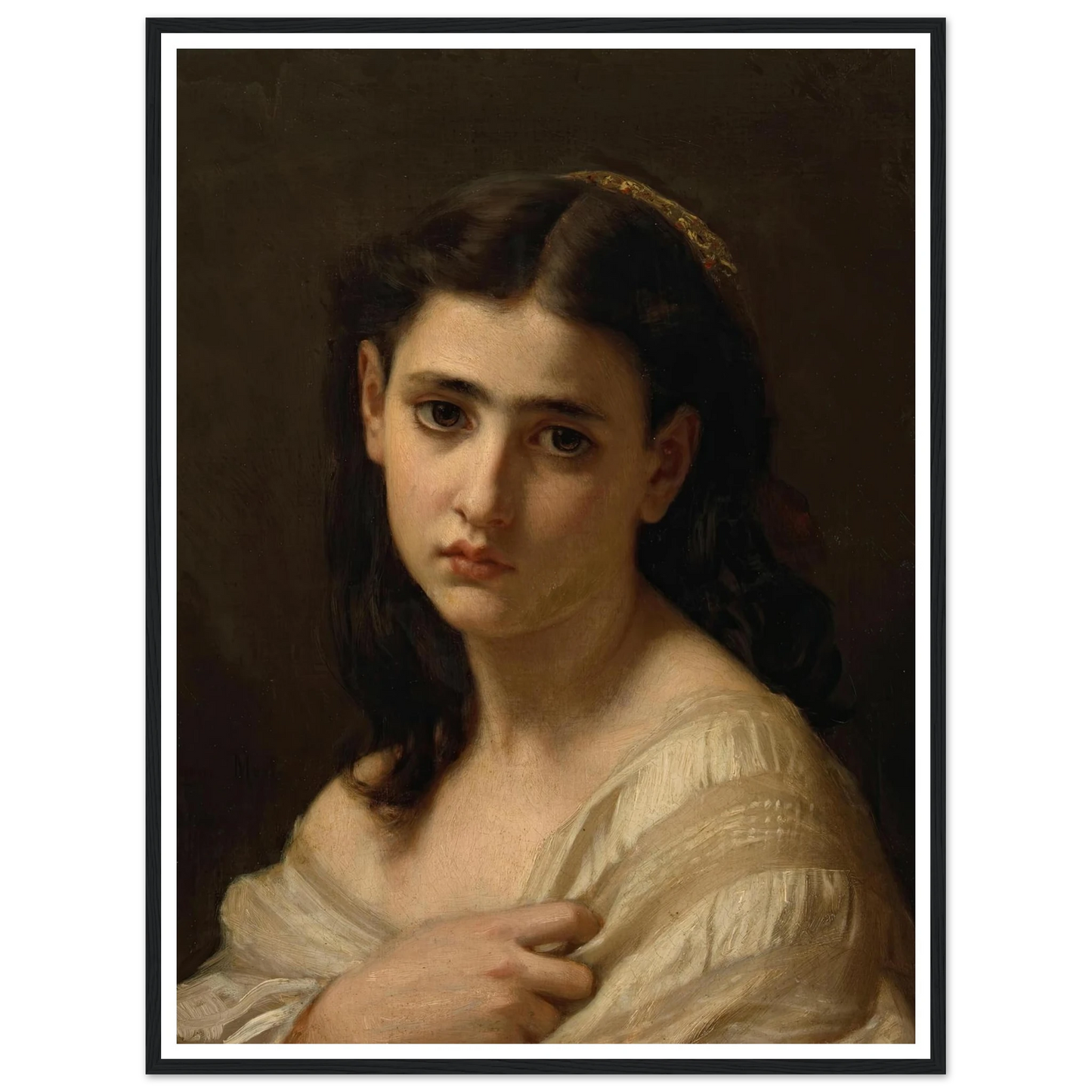 Thoughts far away (1864) Art Print | Hugues Merle-Quipham Collections