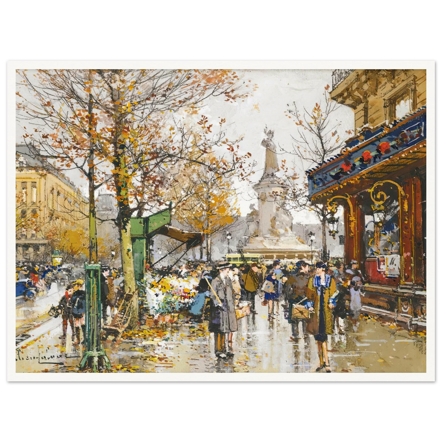 Place De La Republique Art Print | Eugene Galien Laloue-Quipham Collections