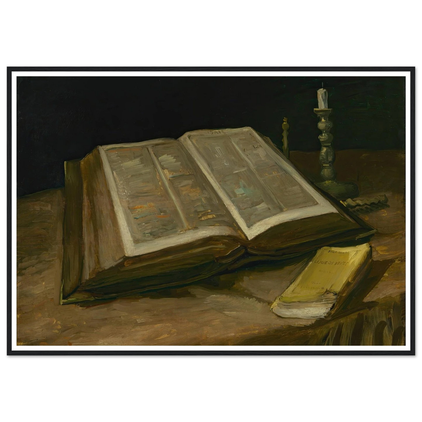 Still Life with Bible (1885) Art Print | Vincent van Gogh-Quipham Collections