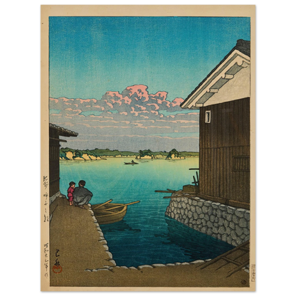 Hizen Yobuko no asa (Morning in Yobuko, Hizen) (1948) Art Print | Kawase Hasui-Quipham Collections