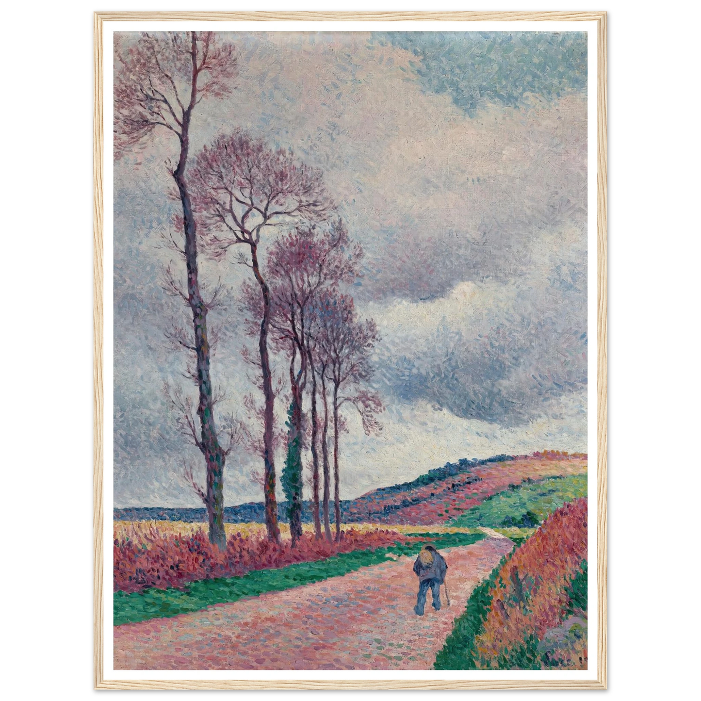 La route aux environs de Méréville (1902) Art Print | Maximilien Luce-Quipham Collections