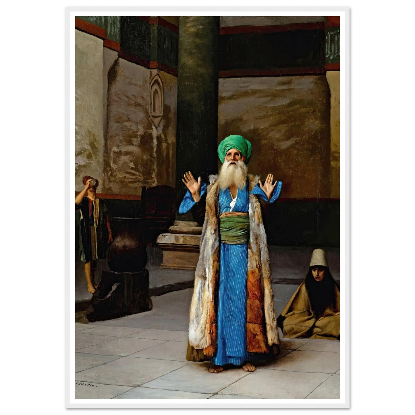 A Sultan At Prayer Art Print | Jean Leon Gerome-Quipham Collections