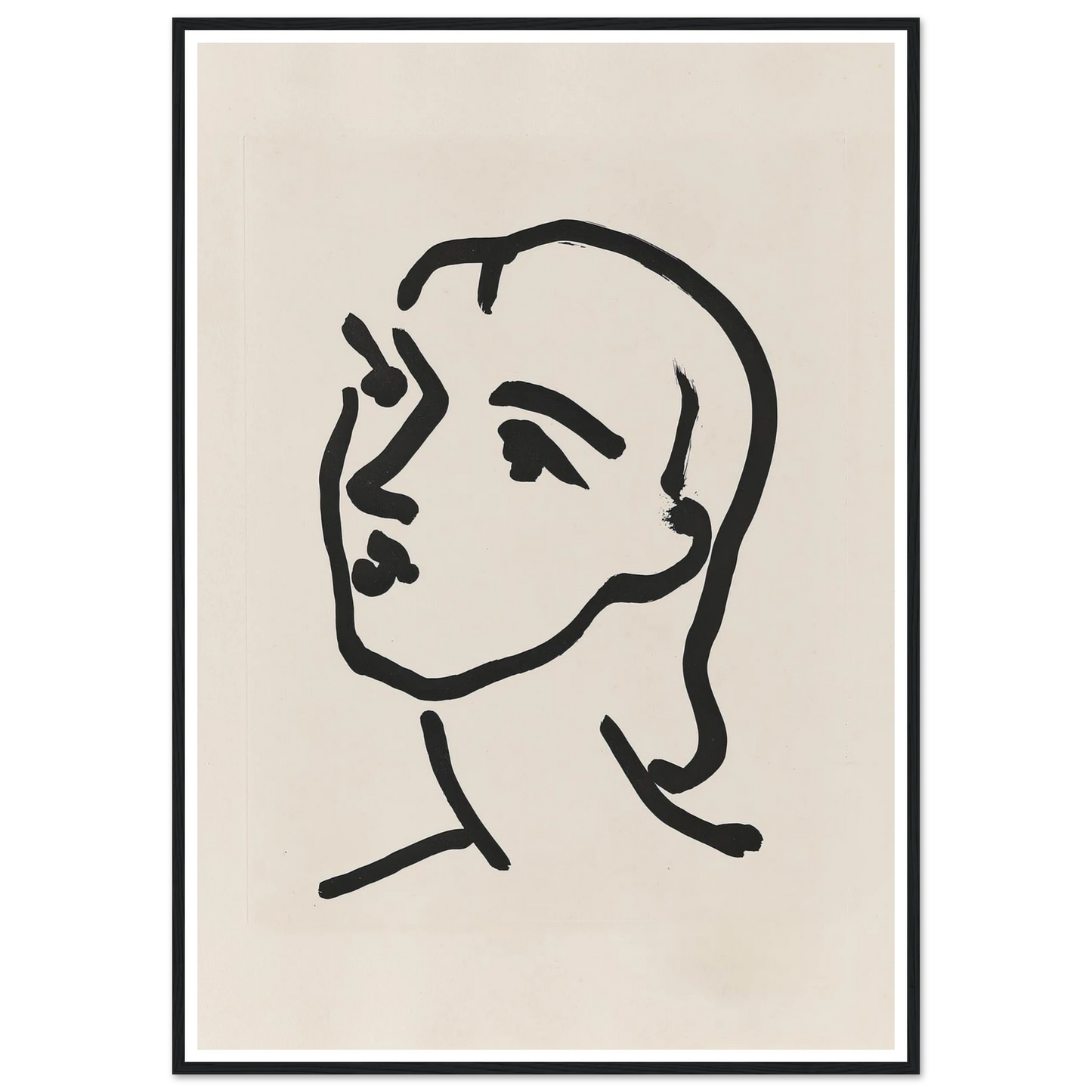 Nadia aux cheveux lisses (1948) Art Print | Henri Matisse-Quipham Collections