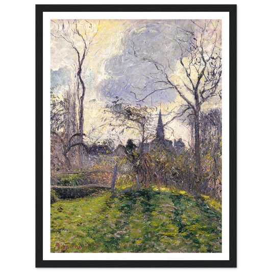 The Bell Tower of Bazincourt (1885) Art Print | Camille Pissarro-Quipham Collections