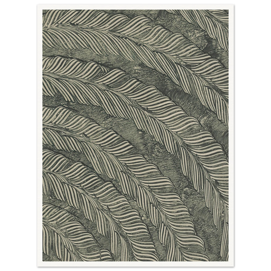 Kleisterpapier mit Verdrängungsdekor (Federn) (1890) Art Print | Anker Kyster-Quipham Collections