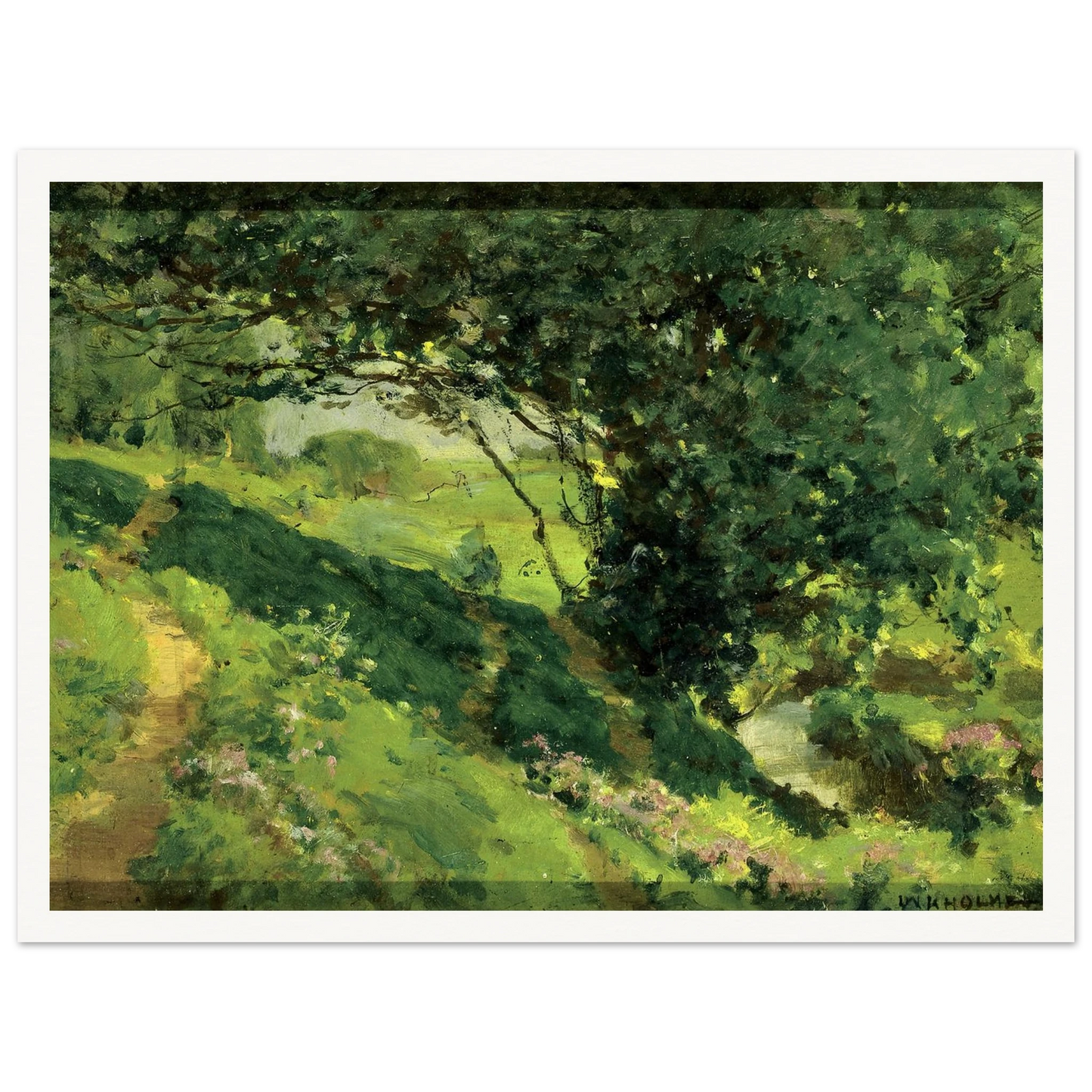 Original Sketch Of ‘the Wanderlusters’ Rest’ (ca. 1915) Art Print | William Henry Holmes-Quipham Collections