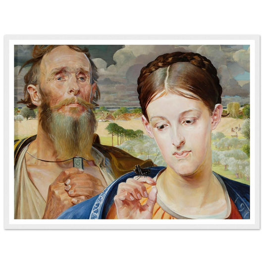 Music – left wing of the triptych (1906) Art Print | Jacek Malczewski-Quipham Collections