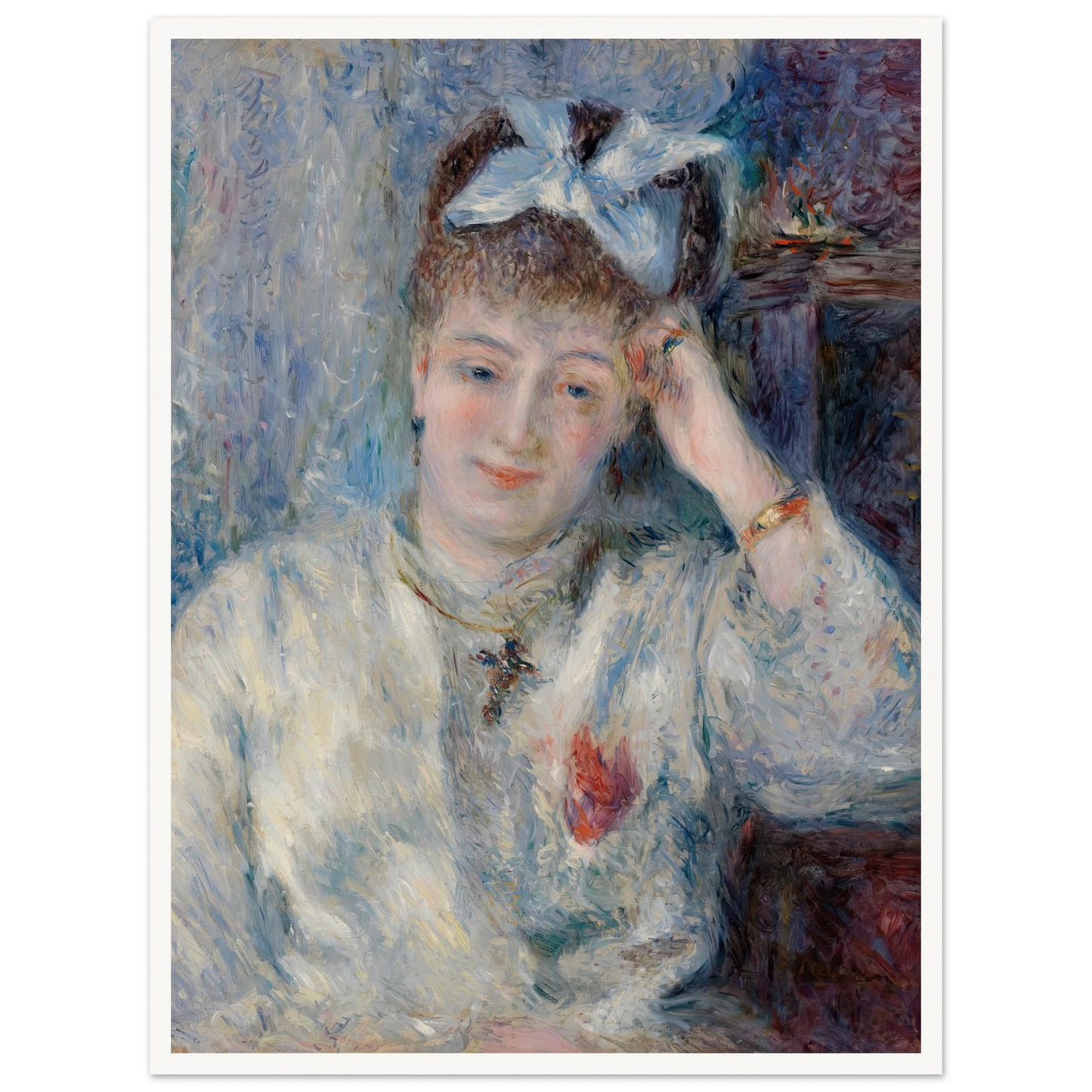 Portrait of Mademoiselle Marie Murer (Portrait de Mademoiselle Marie Murer) (1877) Art Print | Pierre Auguste Renoir-Quipham Collections