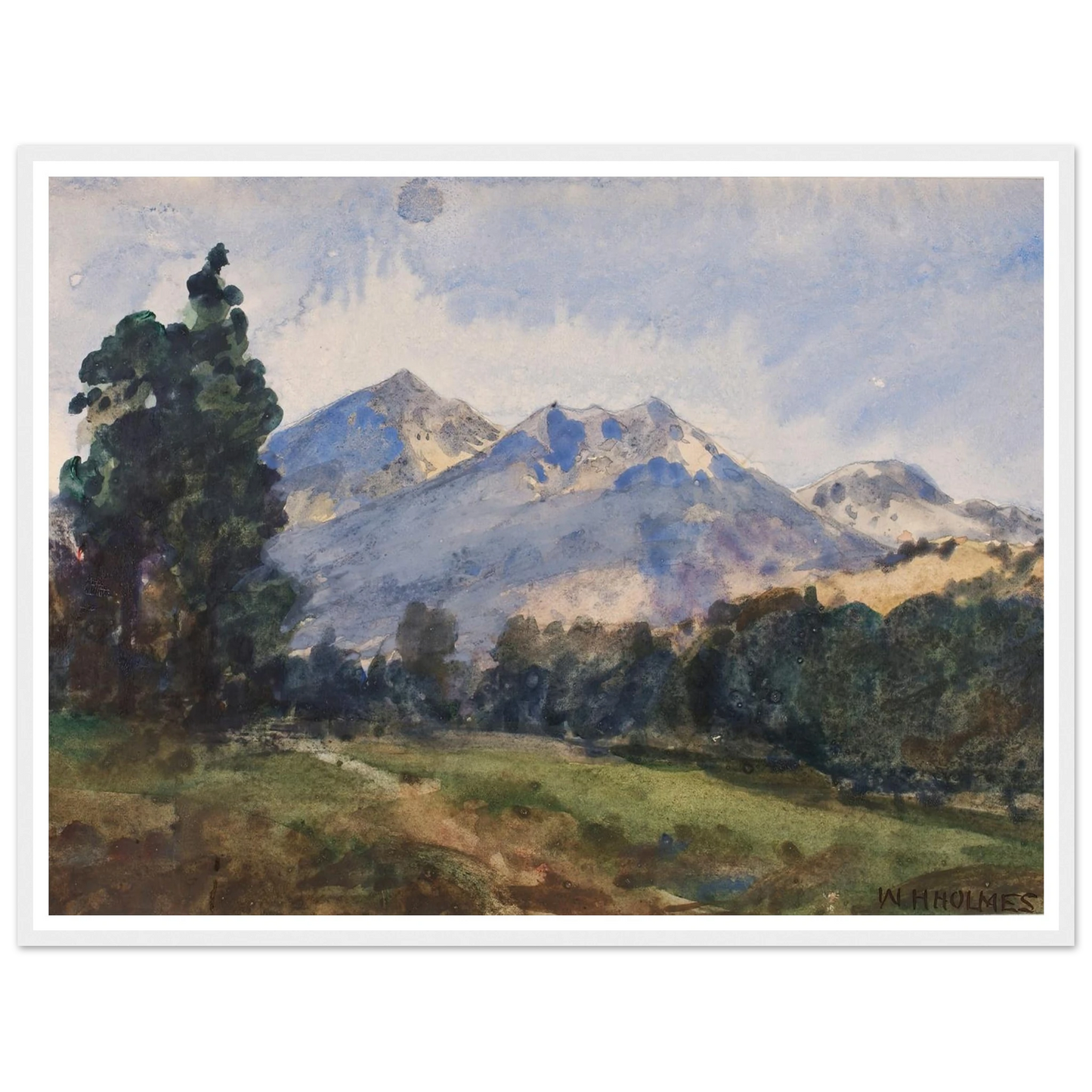 Wyoming Foot Hills (1921) Art Print | William Henry Holmes-Quipham Collections