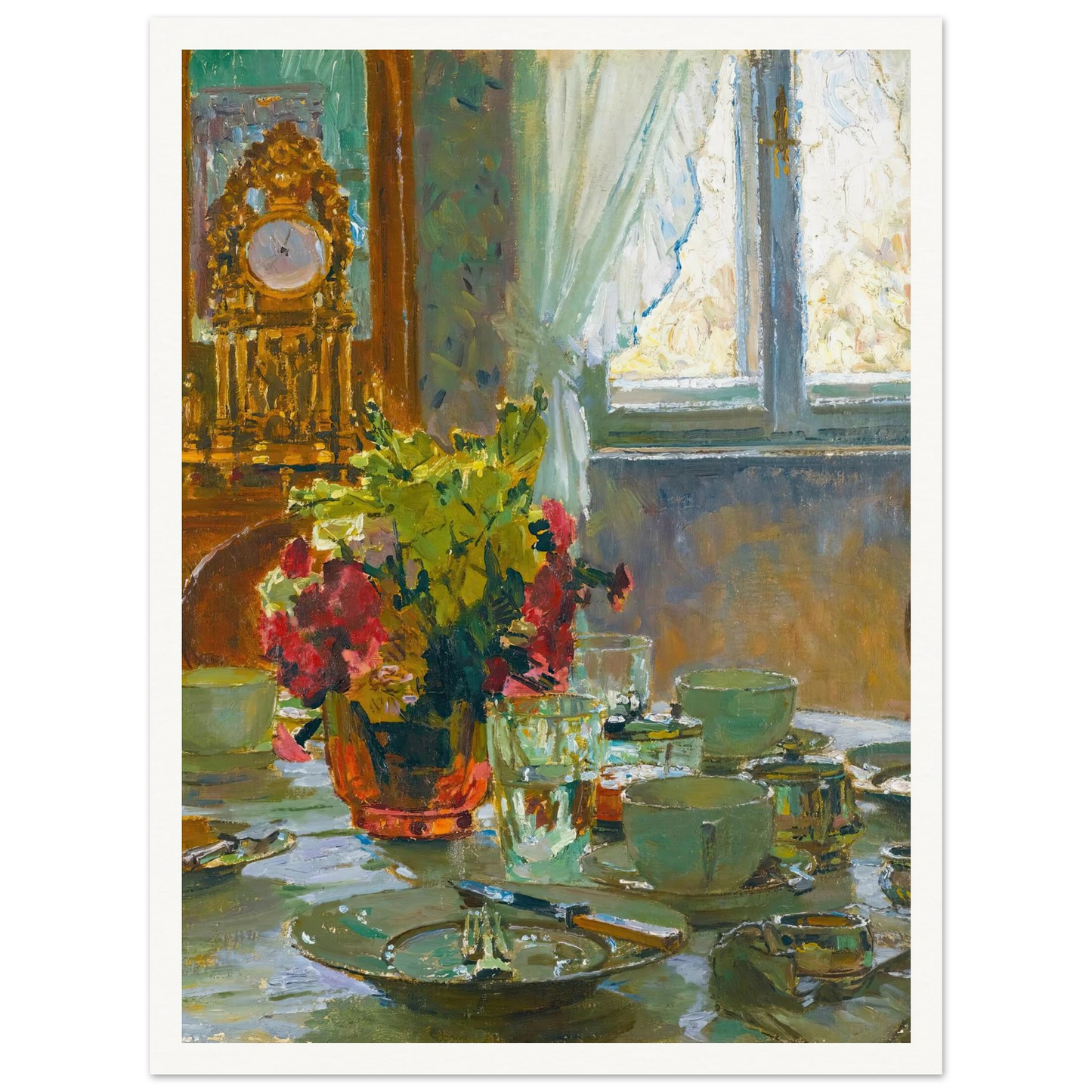 The breakfast table Art Print | Carl Moll-Quipham Collections