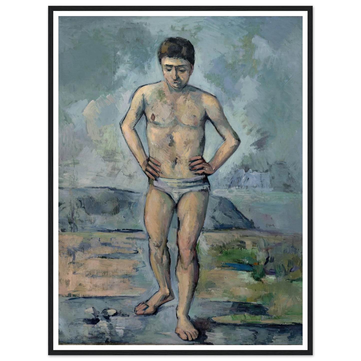 Le Grand Baigneur (1885) Art Print | Paul Cezanne-Quipham Collections