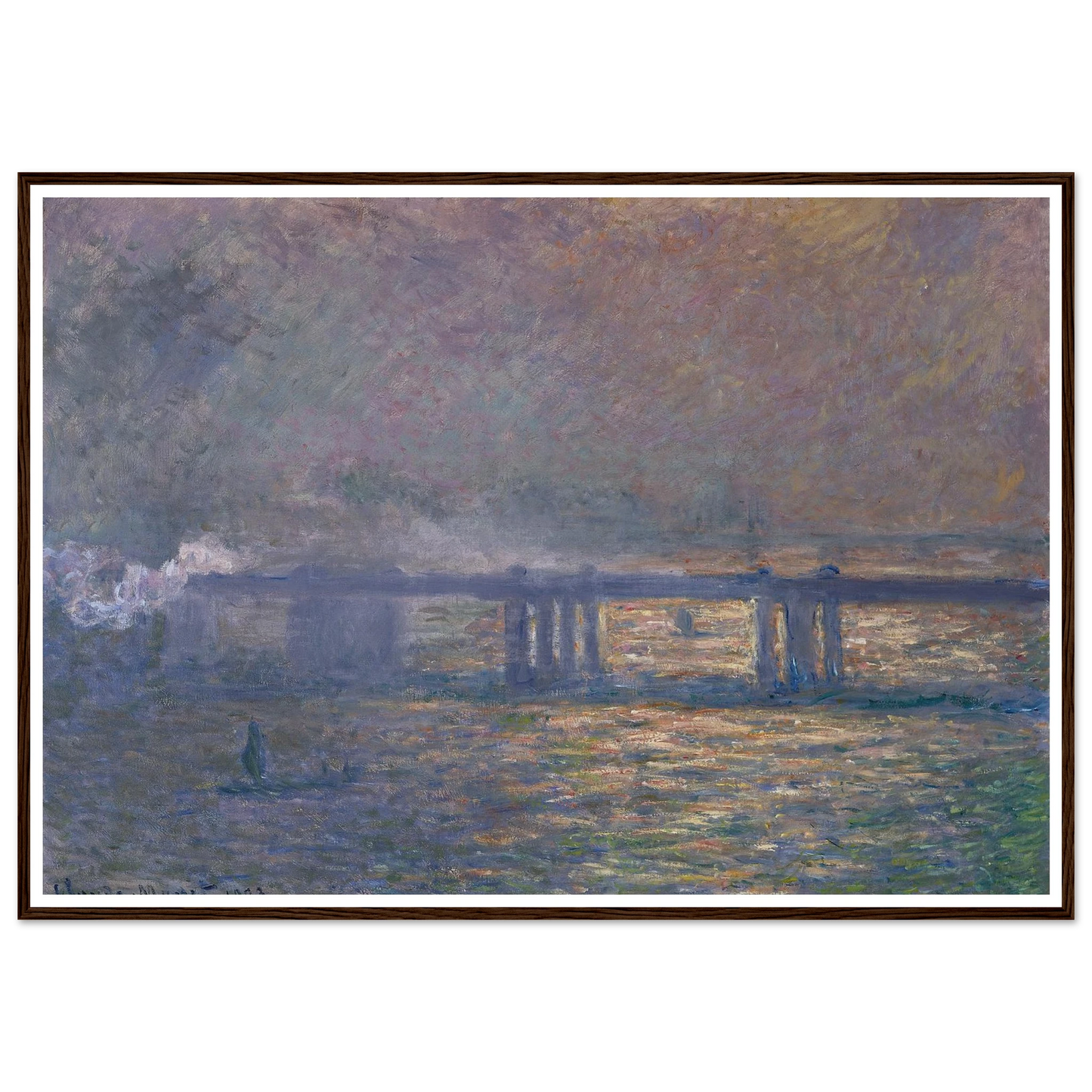 Charing Cross Bridge (1903) Art Print | Claude Monet-Quipham Collections
