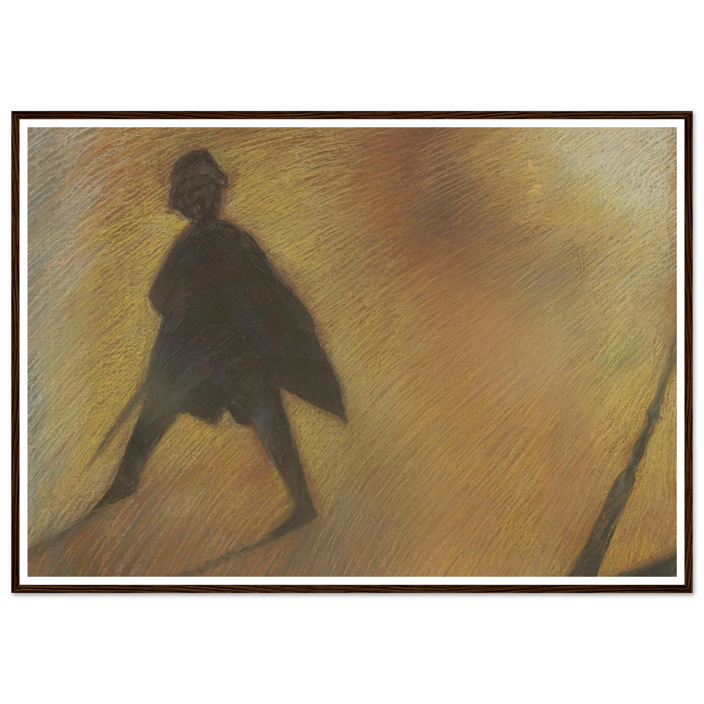 Het einde van een mooie dag – Figuur in tegenlicht (1912) Art Print | Leon Spilliaert-Quipham Collections
