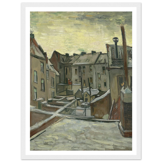 Houses seen from the back (1885 - 1886) Art Print | Vincent van Gogh-Quipham Collections