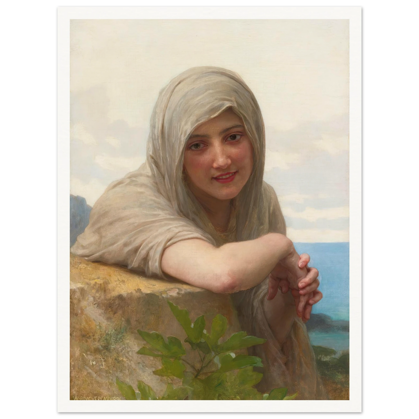 Souvenir (1894) Art Print | William Bouguereau-Quipham Collections