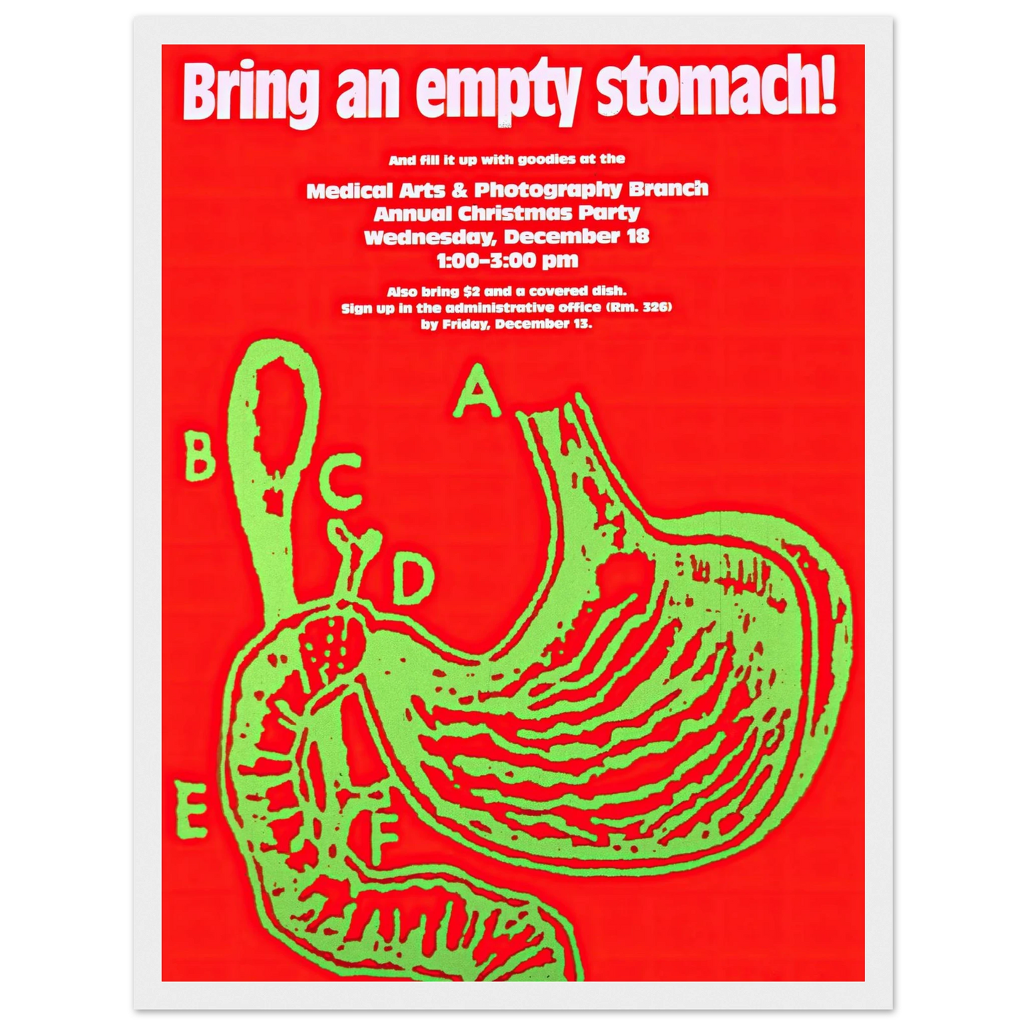 Bring an empty stomach! Art Print | National Institutes of Health-Quipham Collections