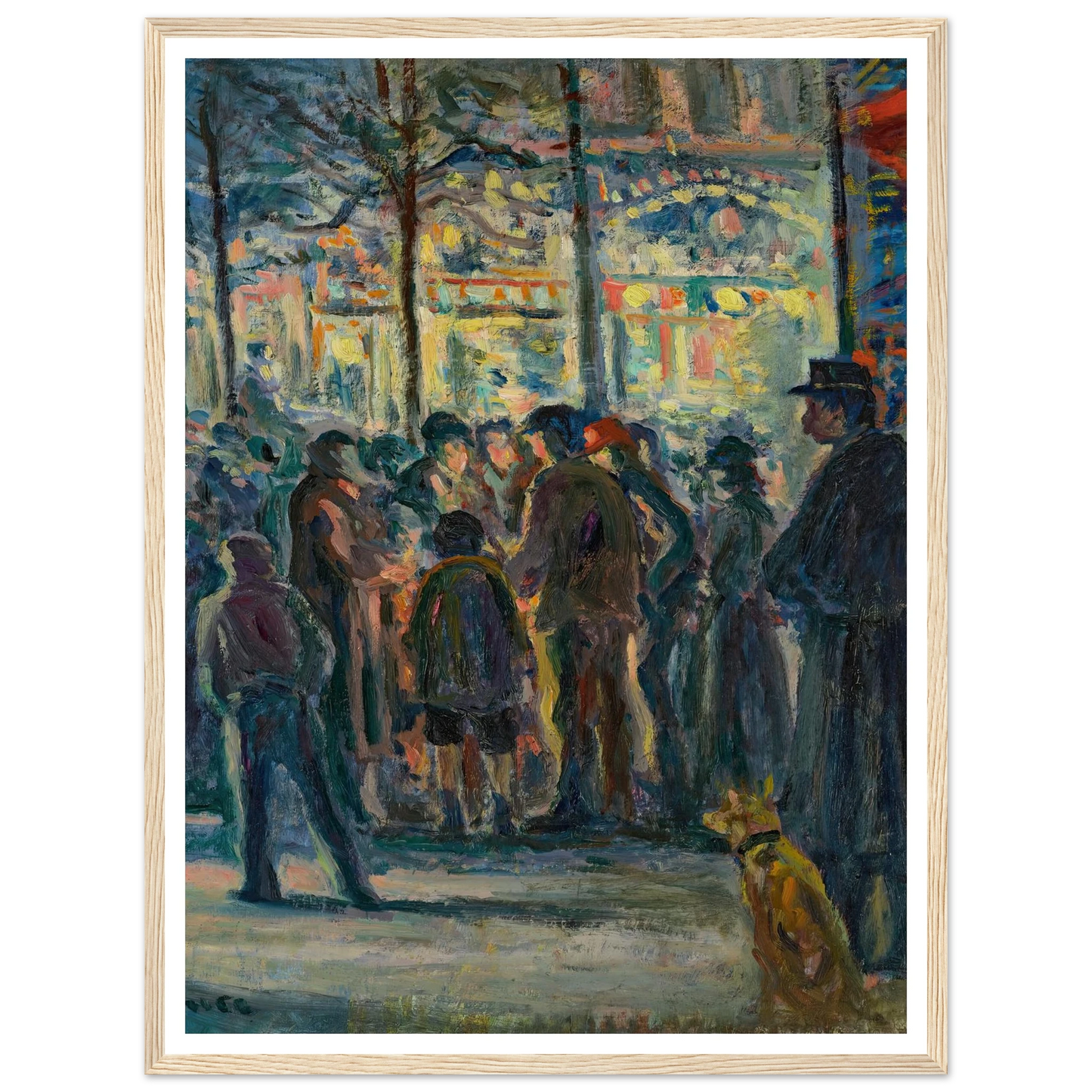 Scène de rue en hiver (circa 1915) Art Print | Maximilien Luce-Quipham Collections
