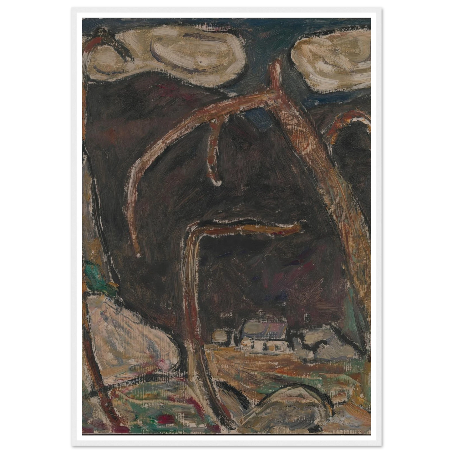 The Dark Mountain, No. 1 (1909) Art Print | Marsden Hartley-Quipham Collections