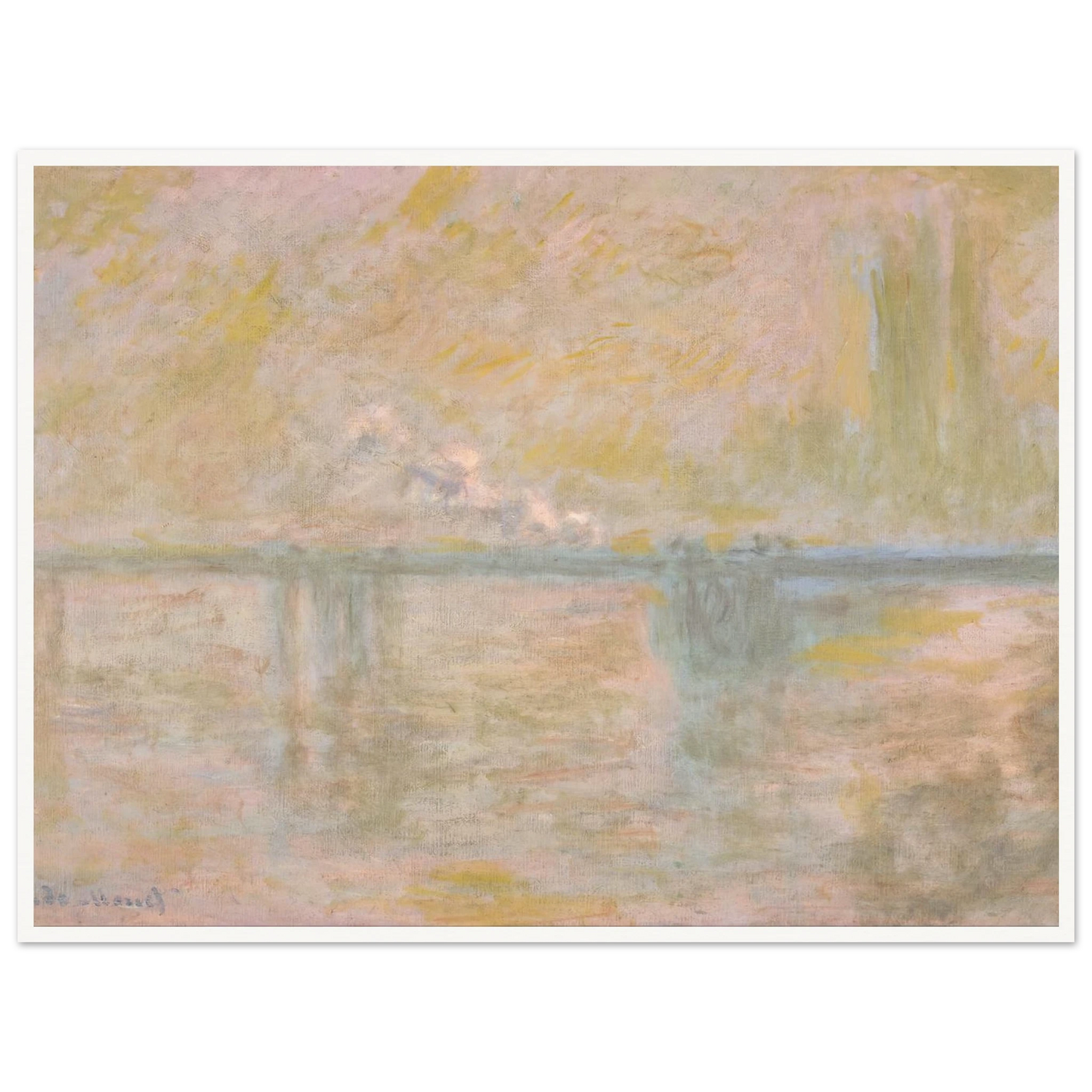 Charing-Cross Bridge in London (circa 1902) Art Print | Claude Monet-Quipham Collections