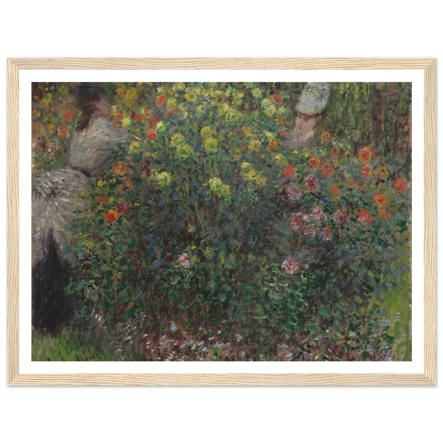 Ladies in Flowers (1875) Art Print | Claude Monet-Quipham Collections