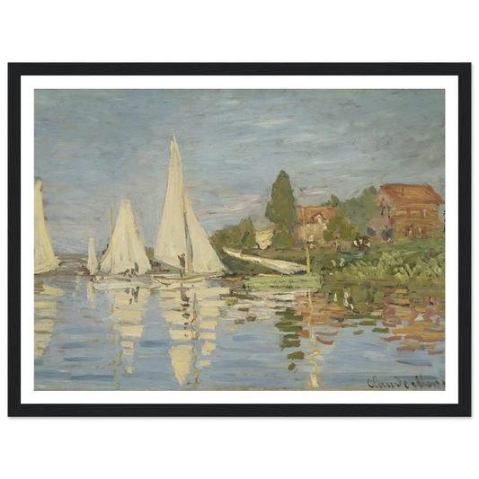 Regattas at Argenteuil (circa 1872) Art Print | Claude Monet-Quipham Collections