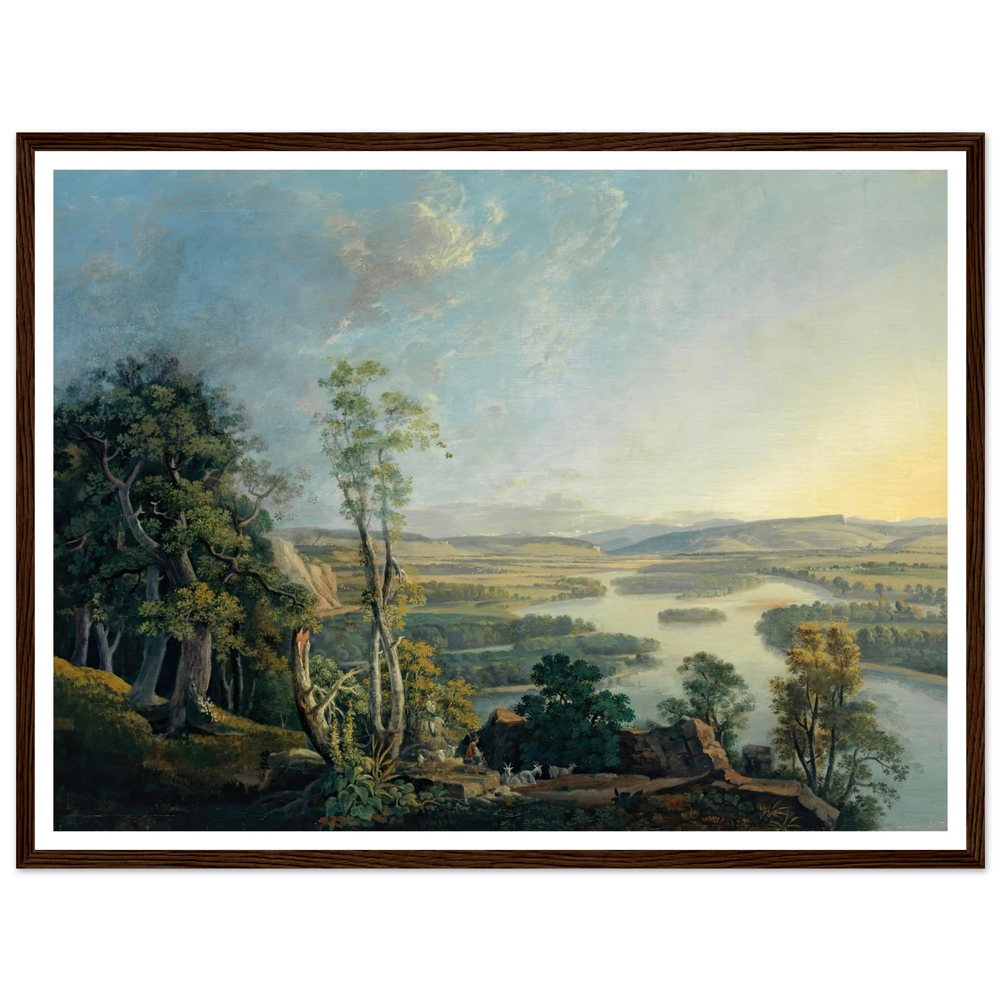 Landscape of the Rhine near the Isteinerklotz Art Print | Peter Birmann-Quipham Collections