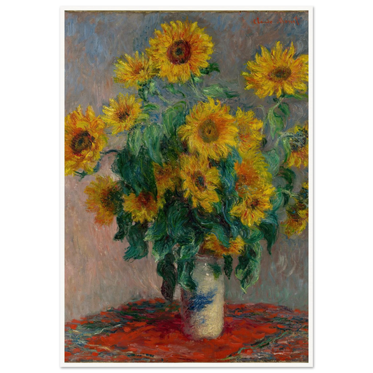 Bouquet of Sunflowers (1881) Art Print | Claude Monet-Quipham Collections